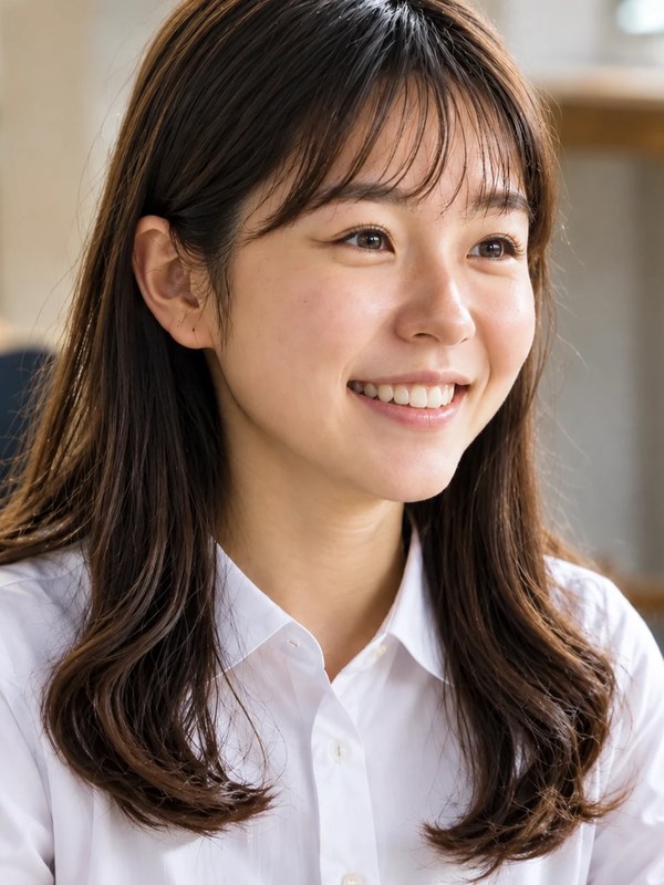 笑顔の女の子